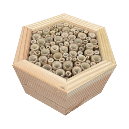 Insectenhotel - bamboestokken - bijen - 25 cm - maat M - diepte 10 cm