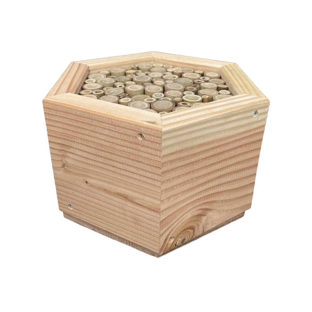 Insectenhotel - bamboestokken - bijen - 25 cm - maat L - diepte 15 cm