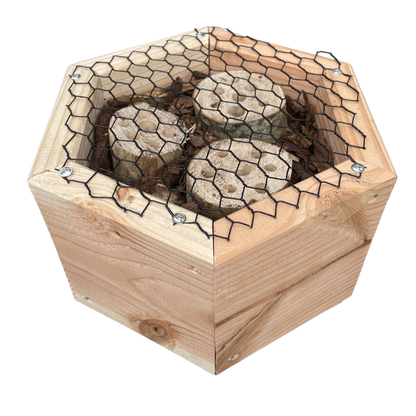 Insectenhotel - boomschors en stam - 25 cm - maat L - diepte 15 cm