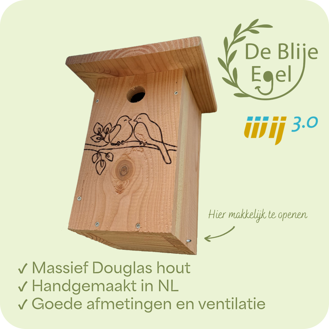 DeBlijeEgel - Vogelhuis - Vogelhuisje