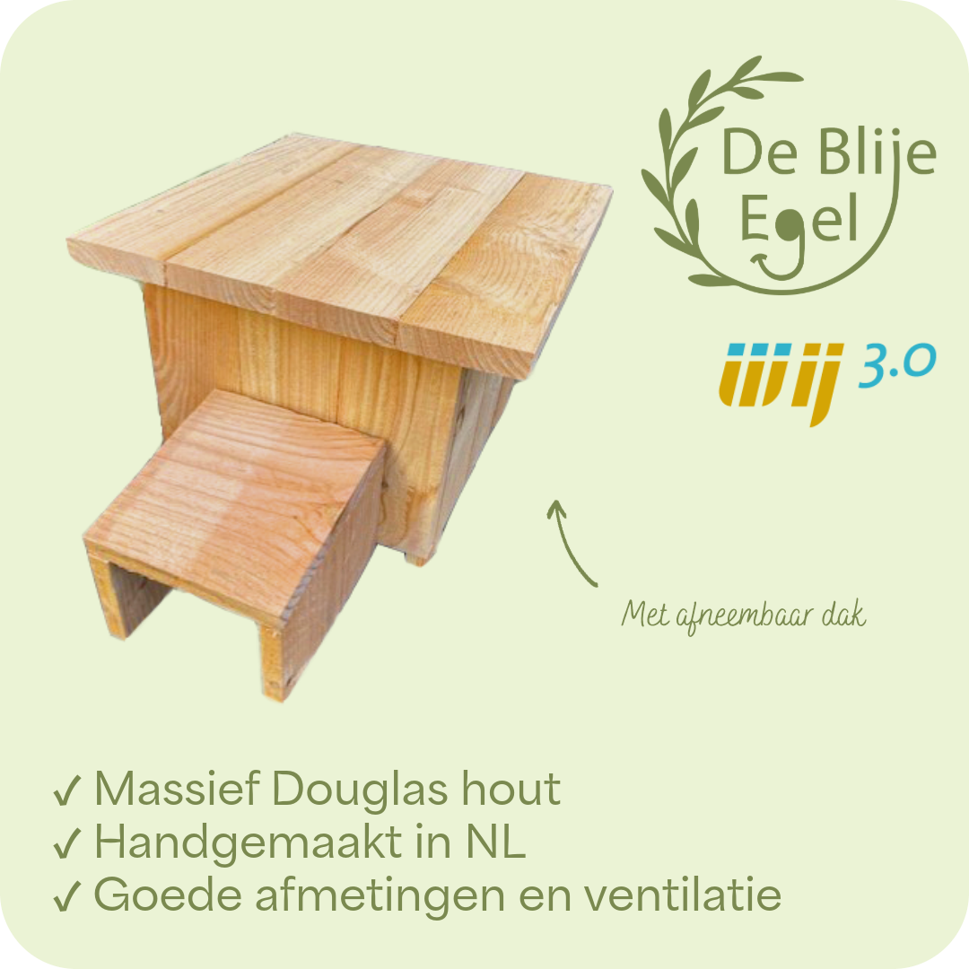 DeBlijeEgel - Egelvoederhuis - Egelhuis