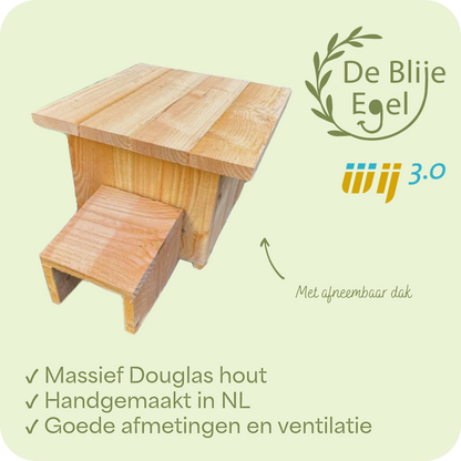 DeBlijeEgel - Egelvoederhuis - Egelhuis
