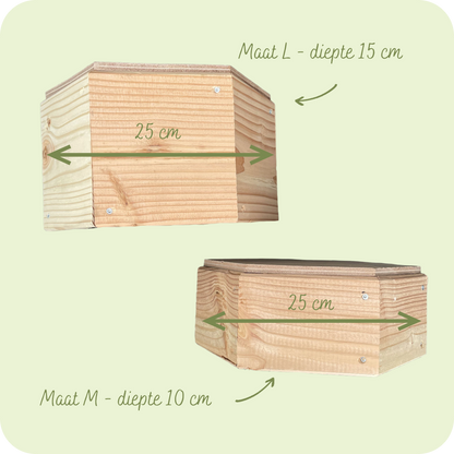 Insectenhotel - dennenappels - 25 cm - maat M - diepte 10 cm