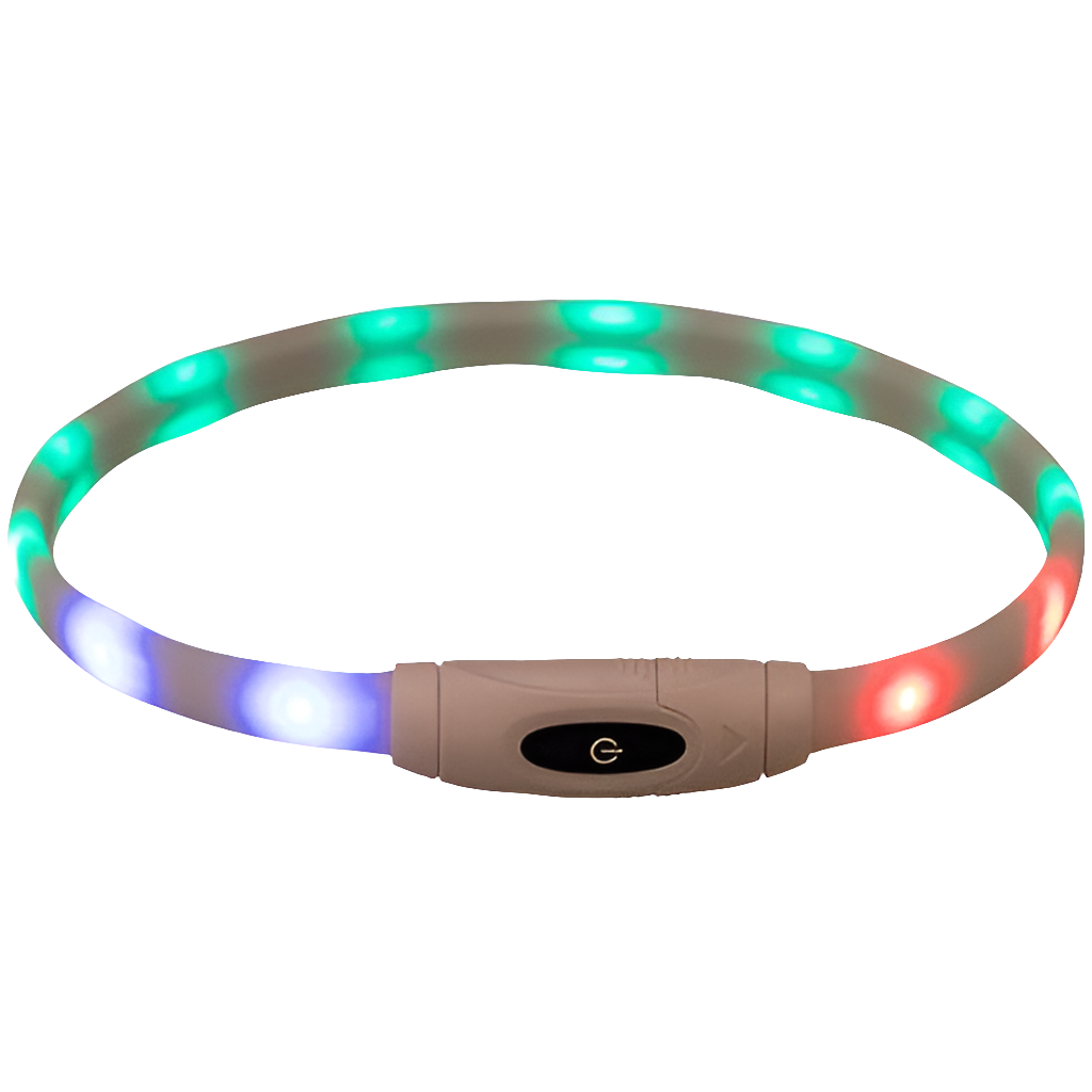 Lichtgevende Halsband Hond 🌟 USB Oplaadbaar Meerkleurig 65 cm