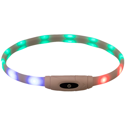 Lichtgevende Halsband Hond 🌟 USB Oplaadbaar Meerkleurig 65 cm