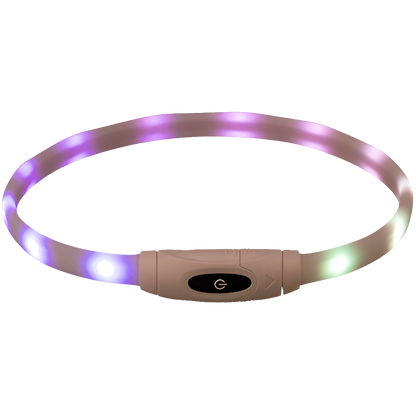 Lichtgevende Halsband Hond 🌟 USB Oplaadbaar Meerkleurig 65 cm