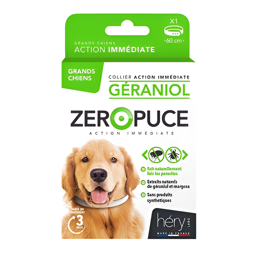 Zeropuce Vlooienband Hond Geraniol 60 cm 🌿🐕