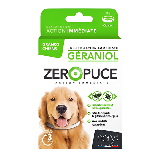 Zeropuce Vlooienband Hond Geraniol 60 cm 🌿🐕